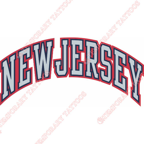 New Jersey Nets Customize Temporary Tattoos Stickers NO.1101